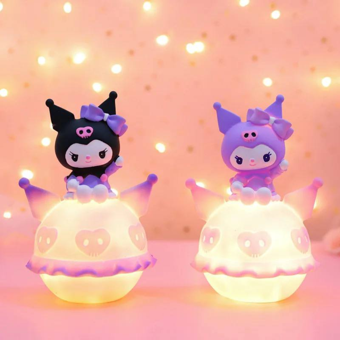 Lámpara De Noche Kawaii Moon Kuromi